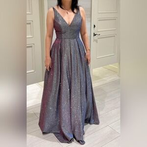 Purple Sparkly formal dress size 2